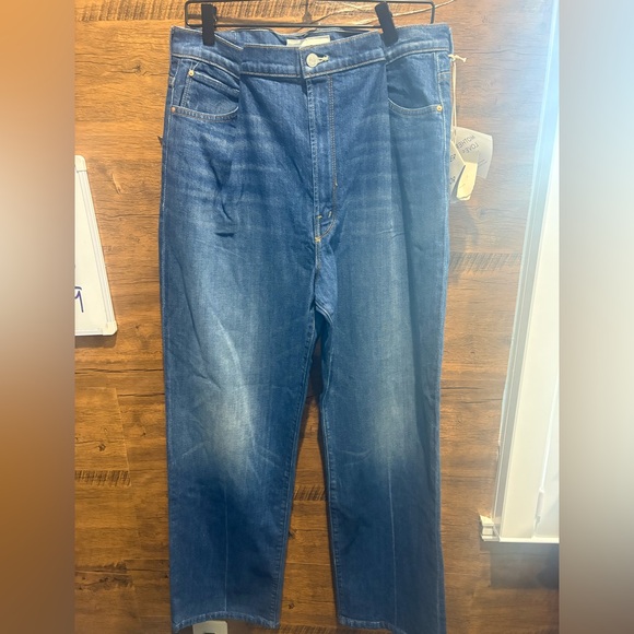 Mother The Pinch Sneak Super High Waist Wide Leg Jeans - Picture 4 of 12